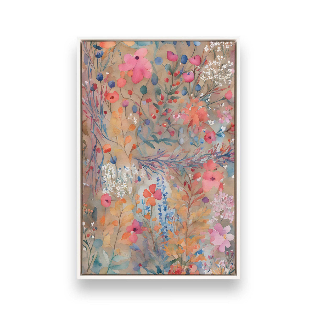 [Color:Opaque White], Picture of art in a White frame