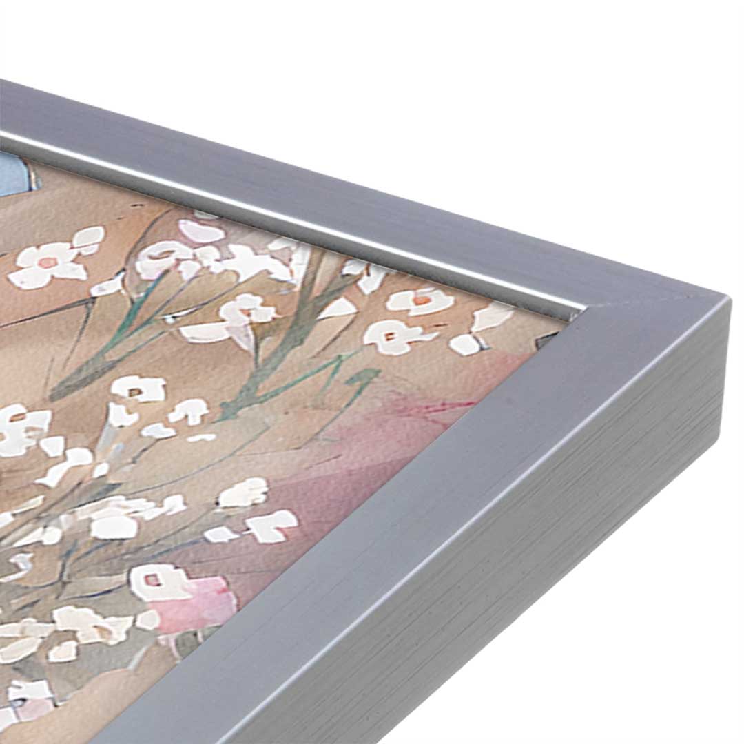 [Color:Polished Chrome], Picture of art in a Polished Chrome frame at an angle