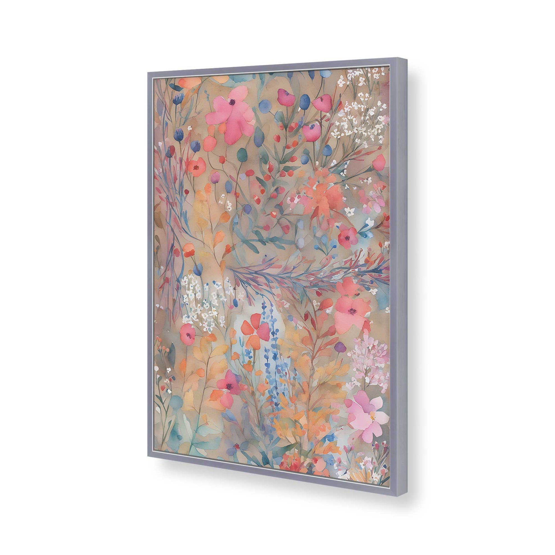 [Color:Polished Chrome], Picture of art in a Polished Chrome frame of the corner