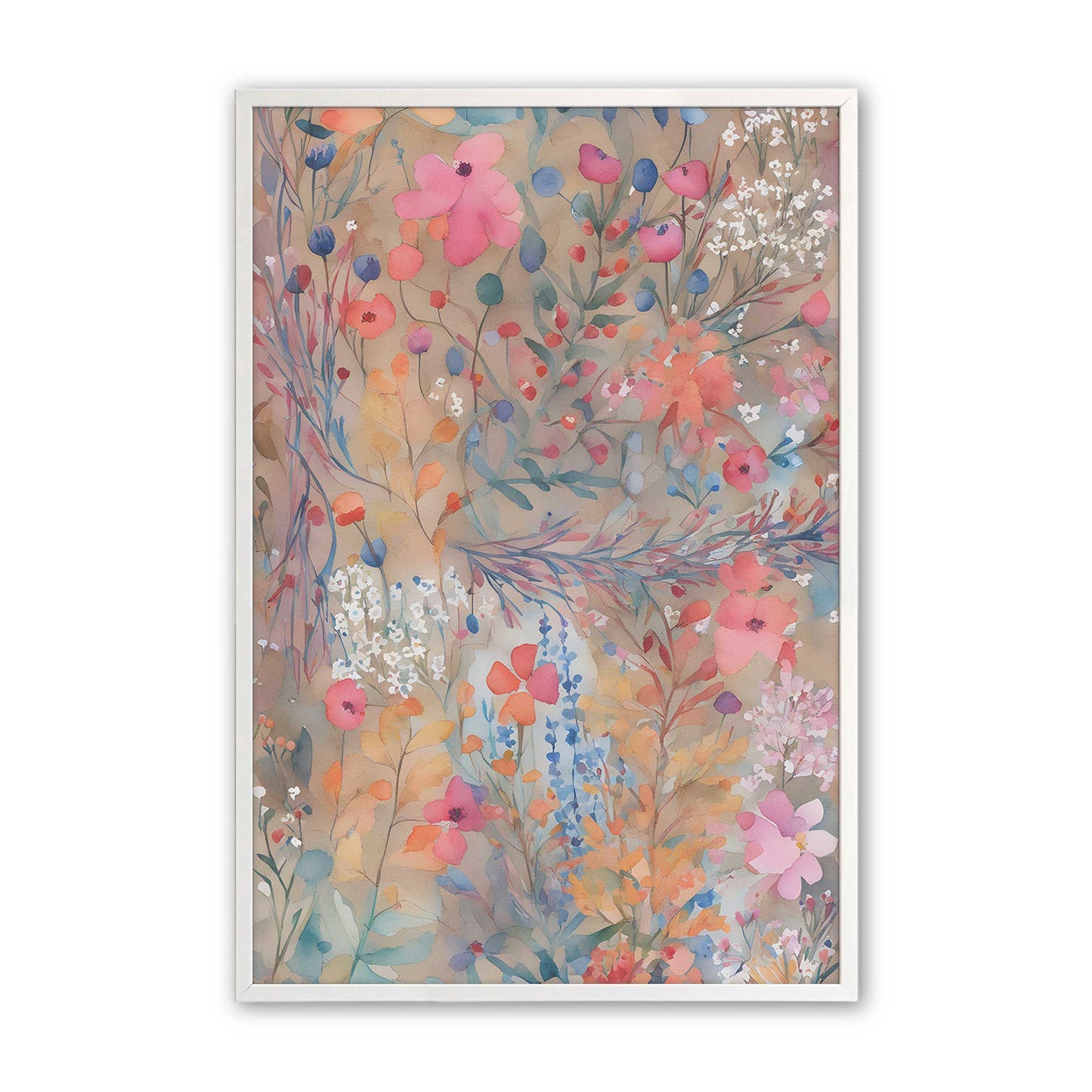 [Color:Opaque White], Picture of art in a Opaque White frame