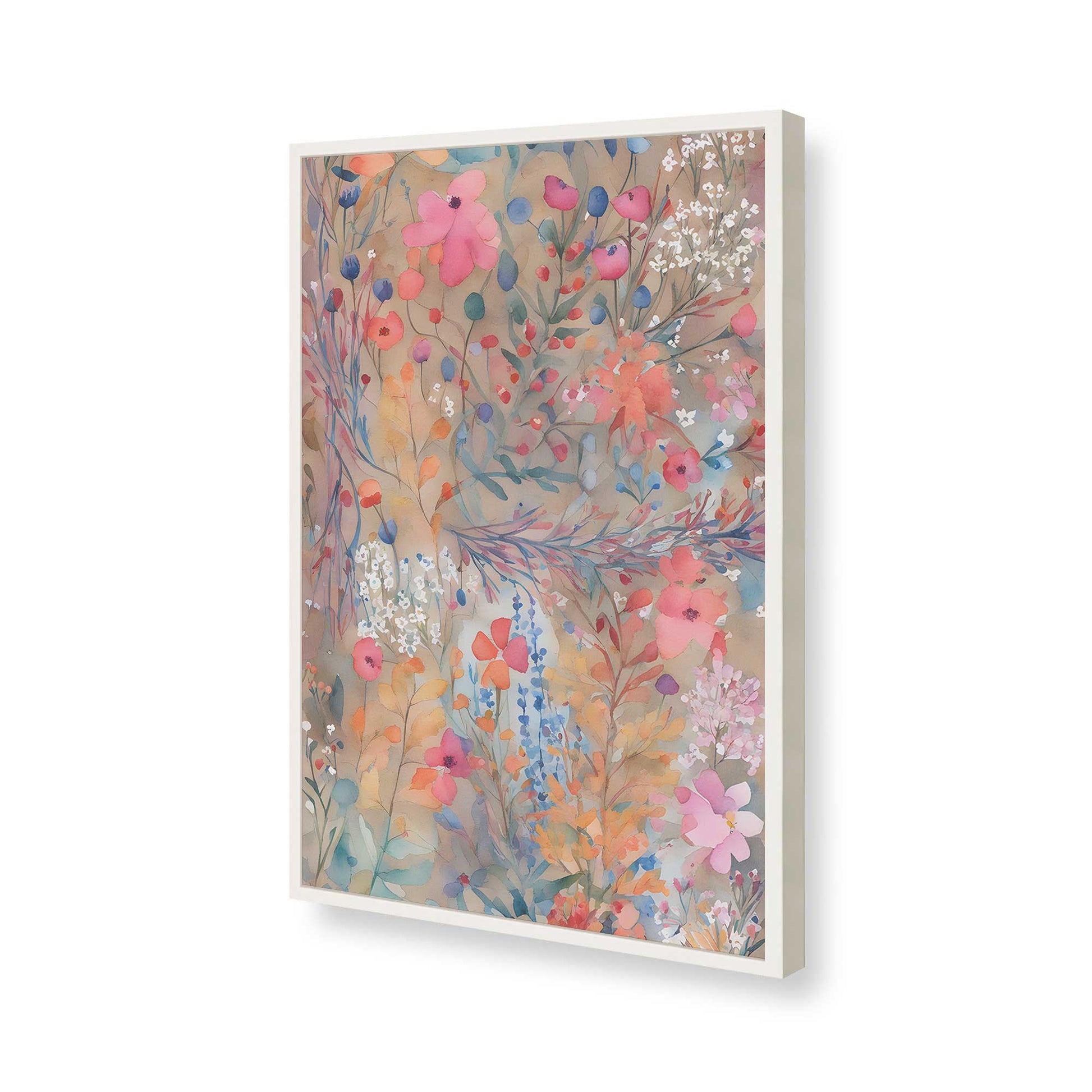 [Color:Opaque White], Picture of art in a Opaque White frame of the corner