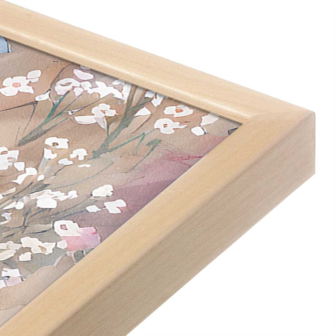 [Color:Raw Maple], Picture of art in a Raw Maple frame at an angle