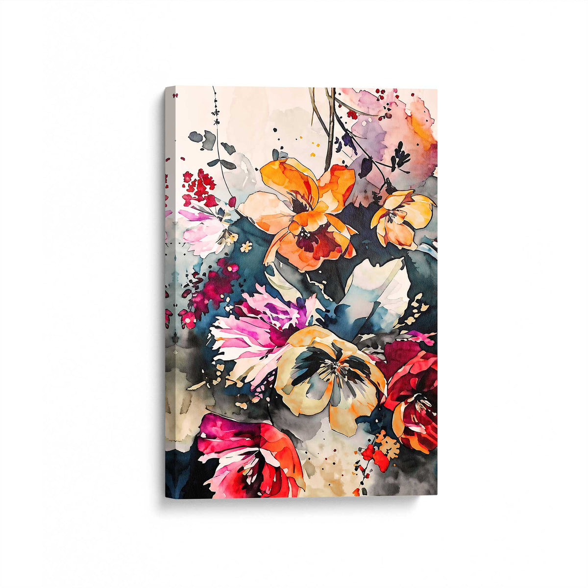 [Color:Stretched Canvas], Picture of art at an angle