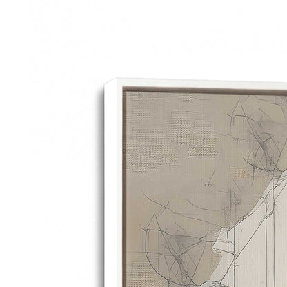 [Color:Opaque White], Picture of art in a White frame at an angle