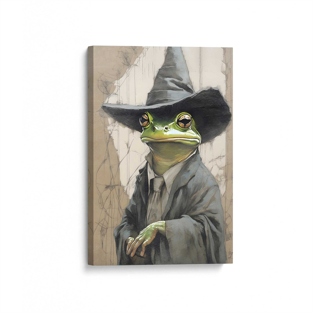 [Color:Stretched Canvas], Picture of art at an angle