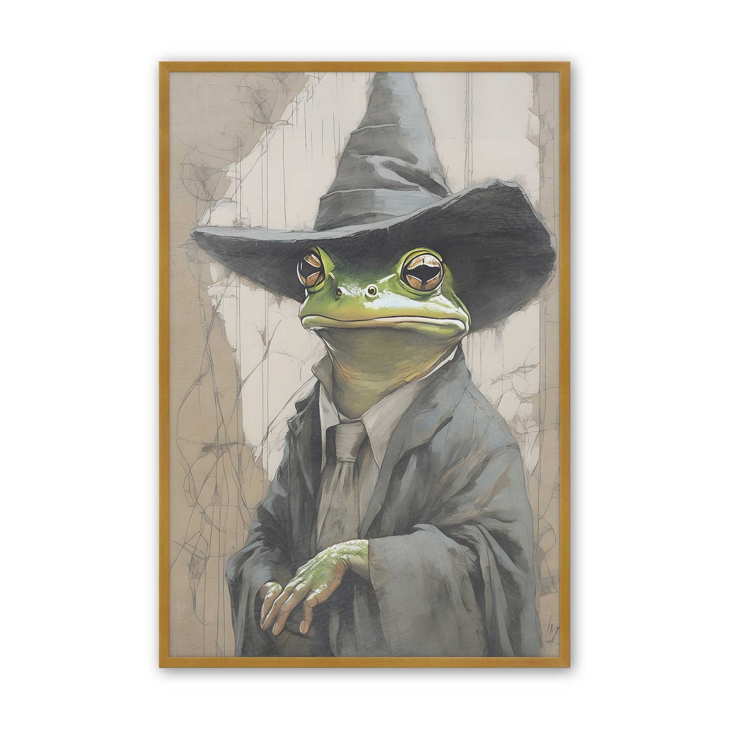 [Color:Polished Gold], Picture of art in a Polished Gold frame