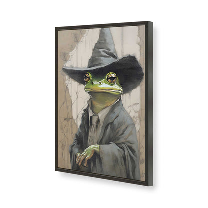 [Color:Satin Black], Picture of art in a Satin Black frame of the corner
