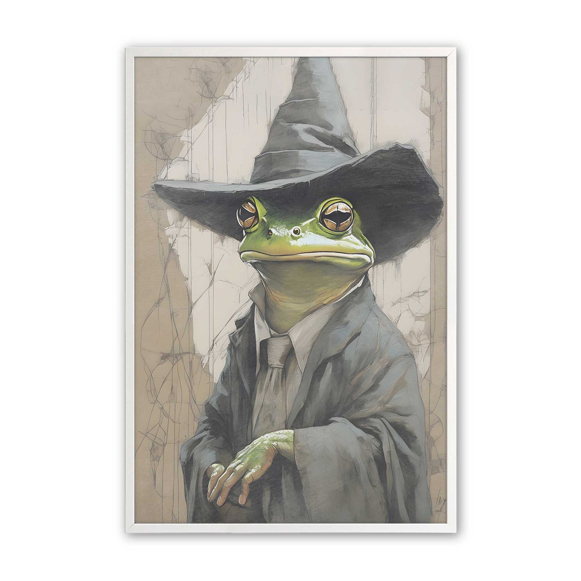 [Color:Opaque White], Picture of art in a Opaque White frame