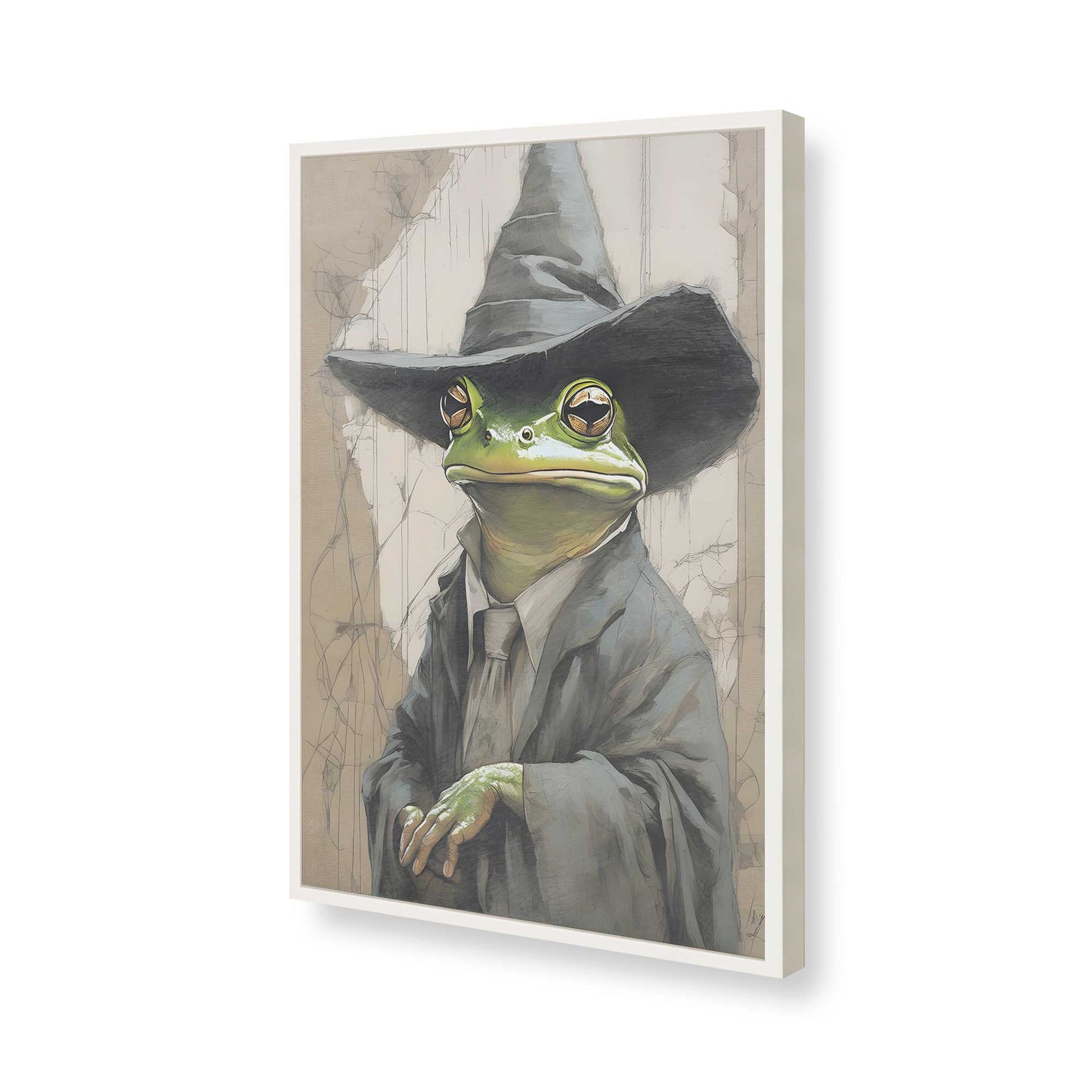 [Color:Opaque White], Picture of art in a Opaque White frame of the corner