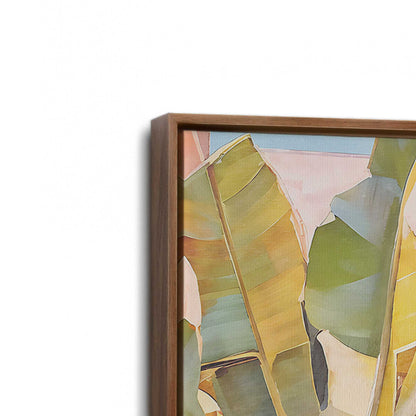 [Color:Walnut], Picture of art in a Walnut frame at an angle
