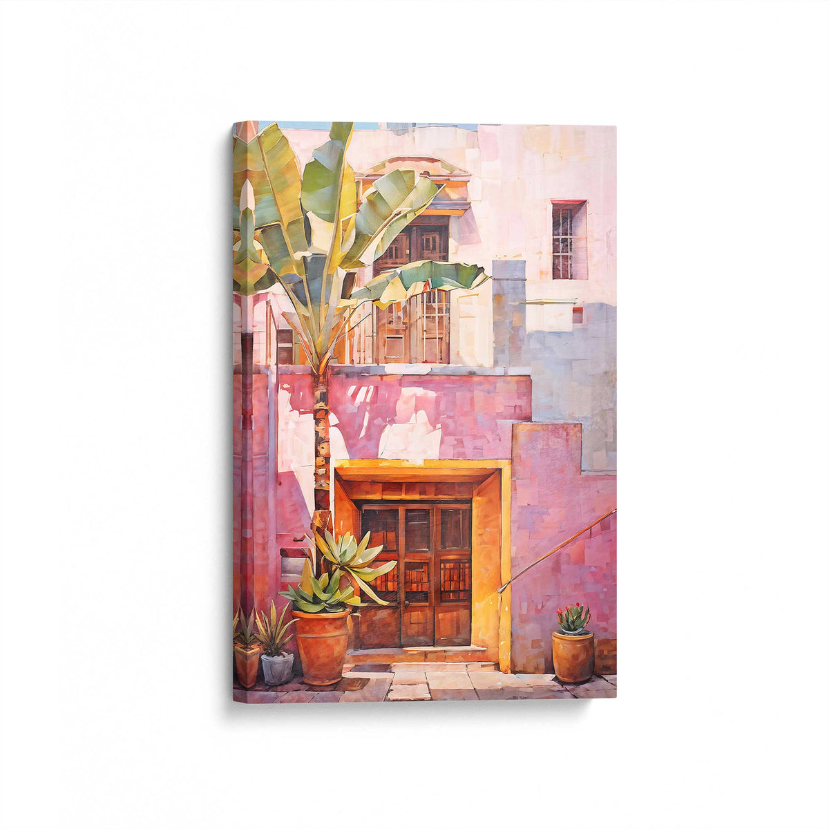 [Color:Stretched Canvas], Picture of art at an angle