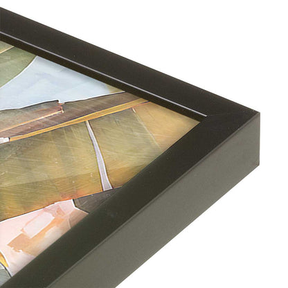 [Color:Satin Black], Picture of art in a Satin Black frame at an angle