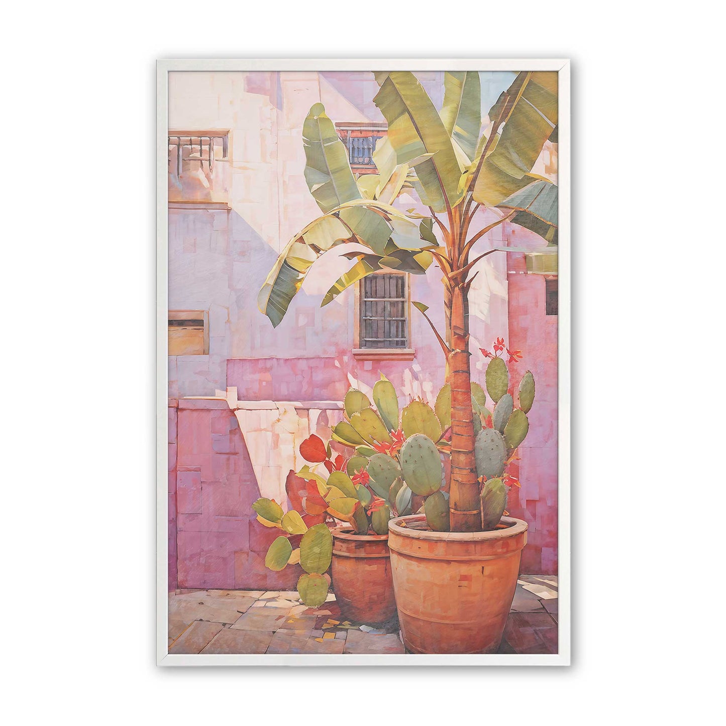 [Color:Opaque White], Picture of art in a Opaque White frame