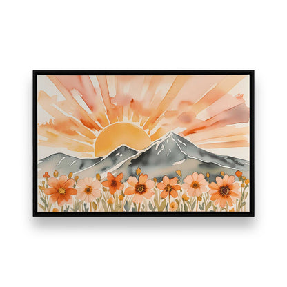 [Color:Satin Black], Picture of art in a Satin Black frame