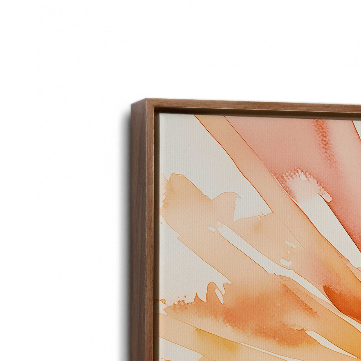 [Color:Walnut], Picture of art in a Walnut frame at an angle