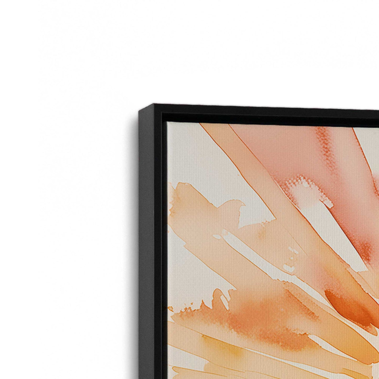 [Color:Satin Black], Picture of art in a Satin Black frame at an angle