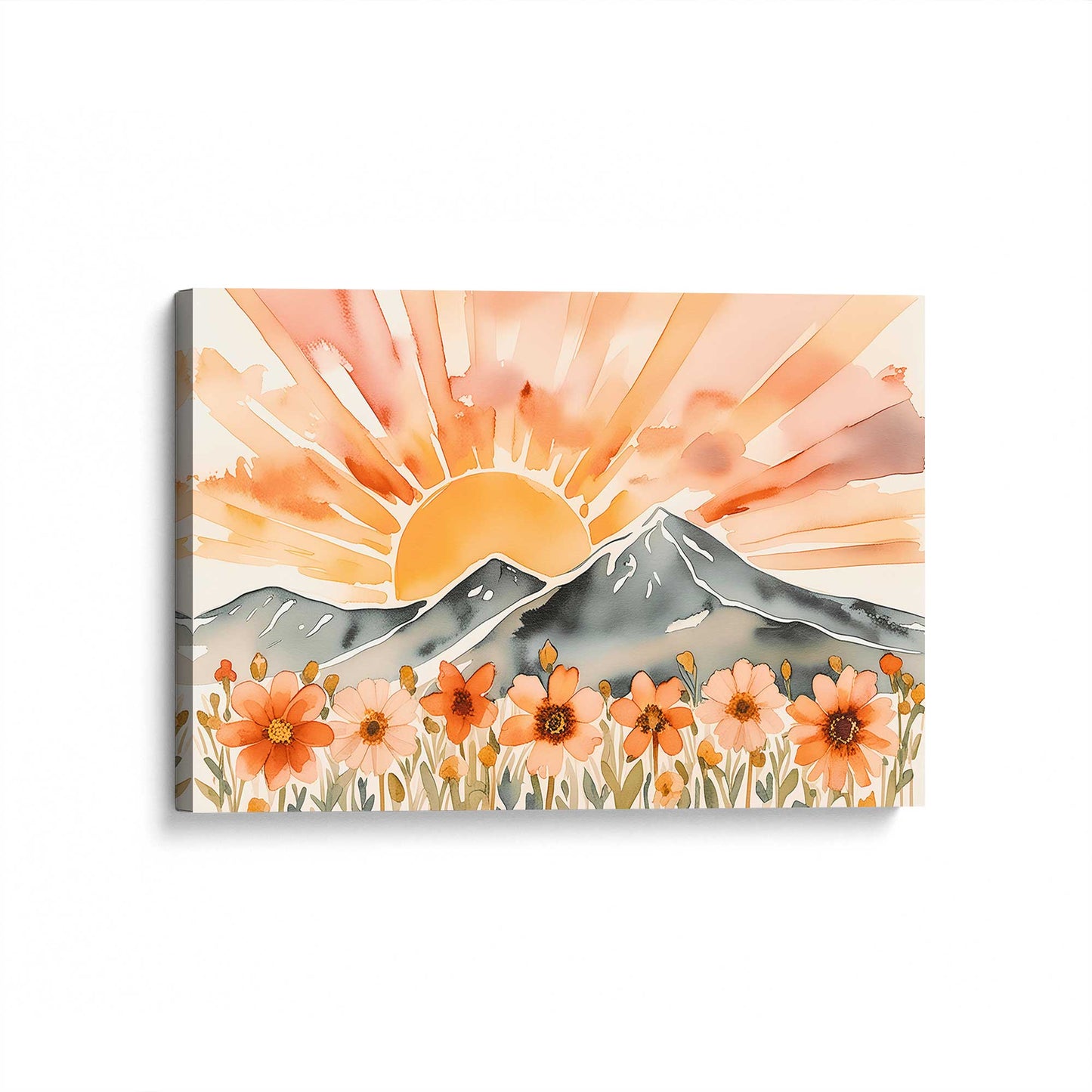 [Color:Stretched Canvas], Picture of art at an angle