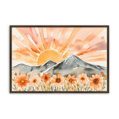 [Color:Belvinder Brown], Picture of art in a Belvinder Brown frame