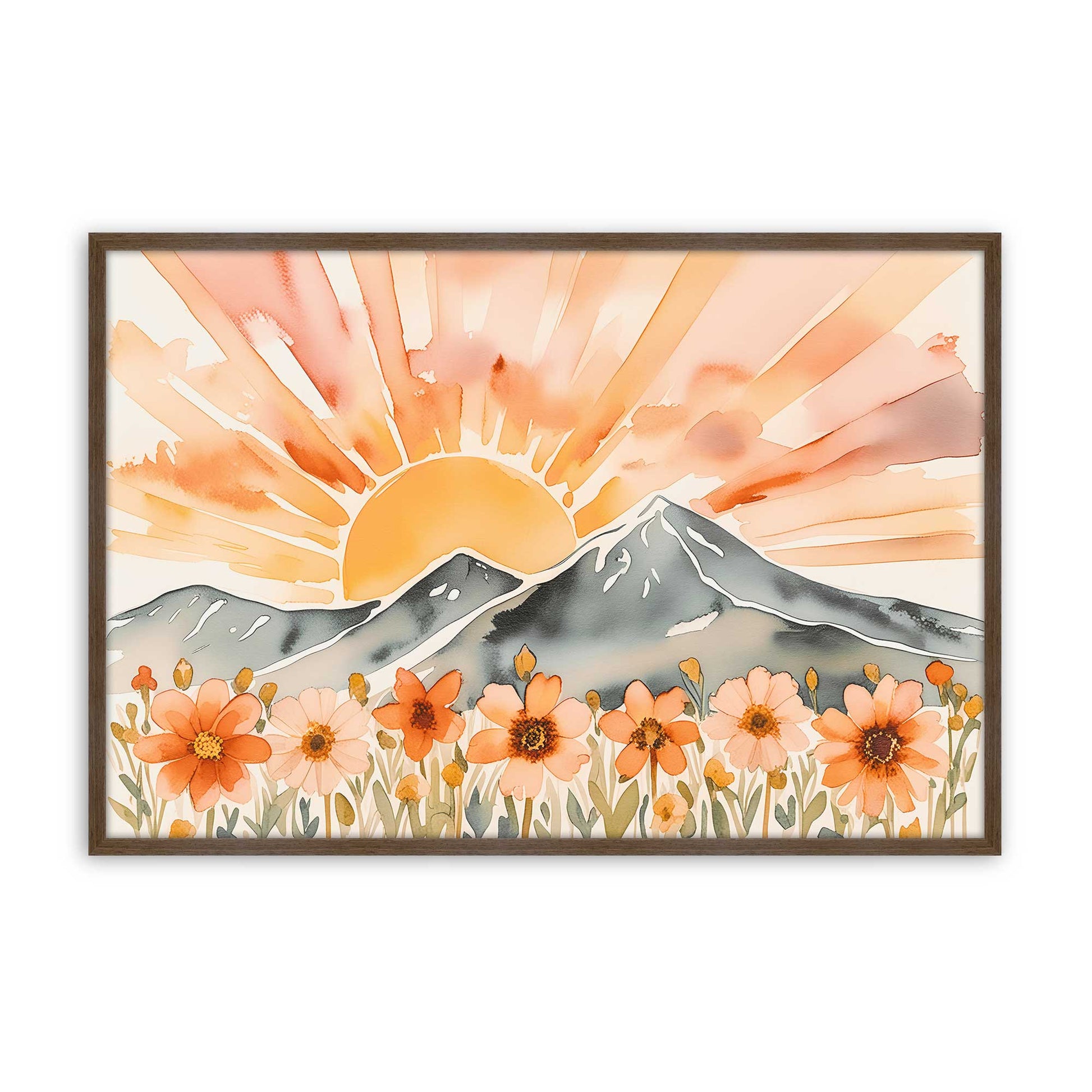 [Color:Walnut], Picture of art in a Walnut frame