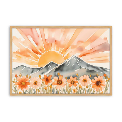 [Color:American Maple], Picture of art in a American Maple frame