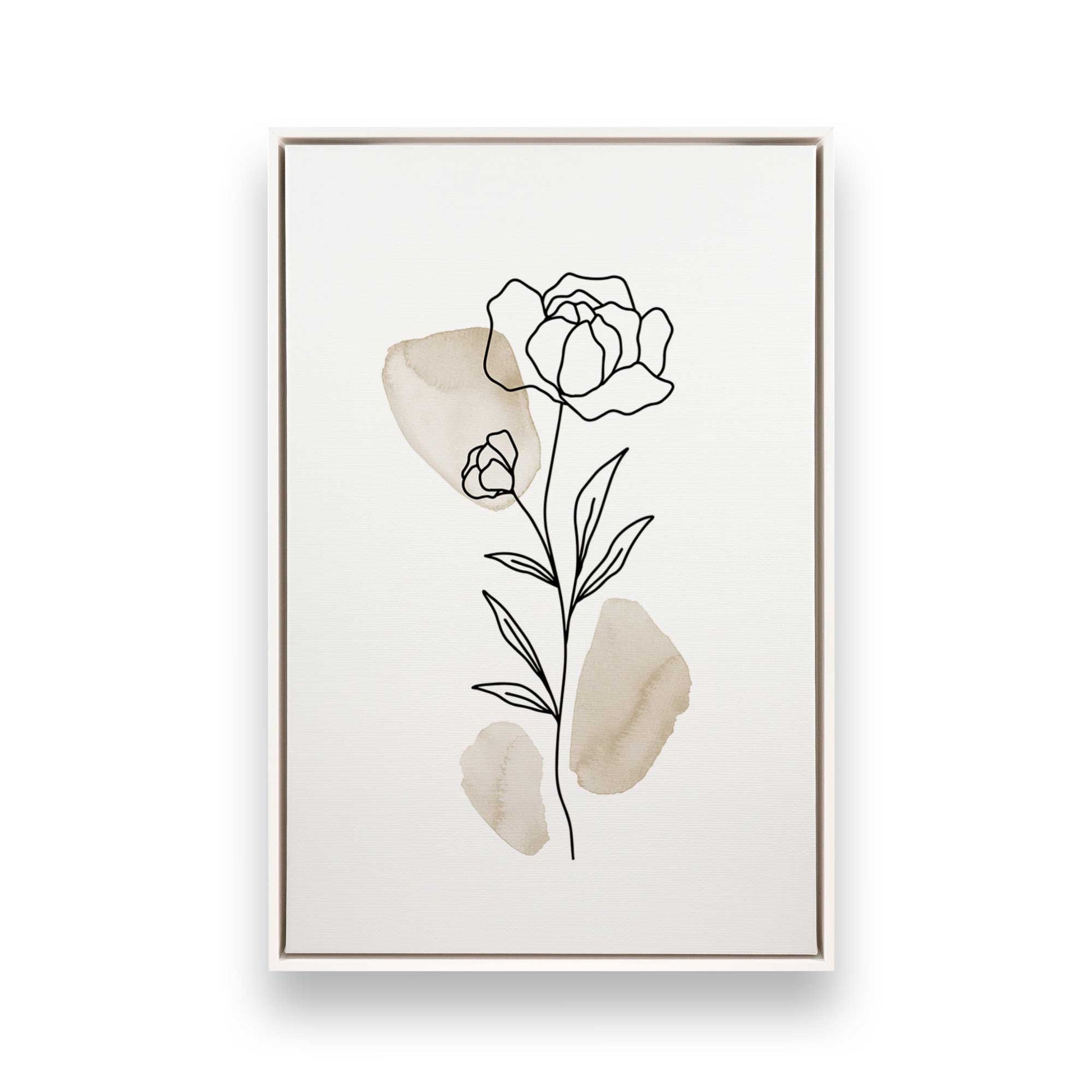 [Color:Opaque White], Picture of art in a White frame