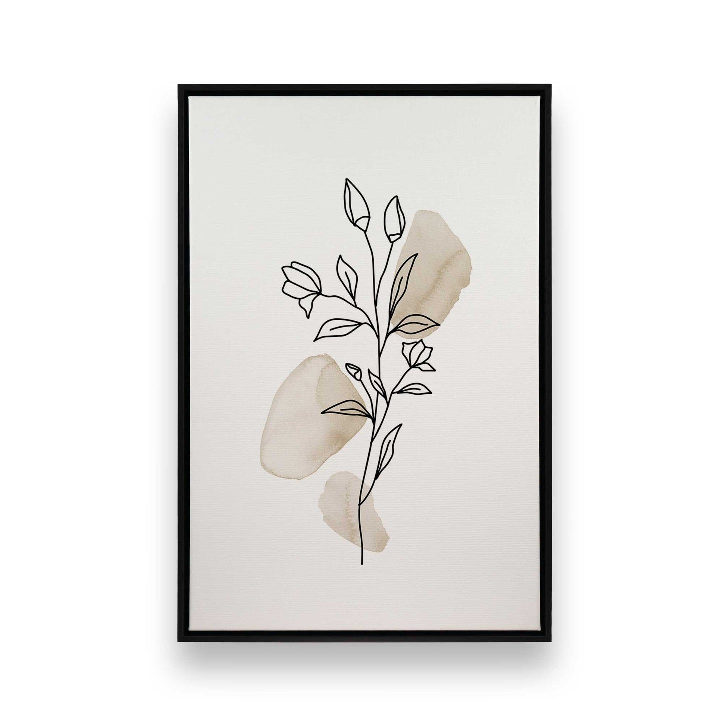 Chill Flower Sketches, Set of 3 Canvas Prints