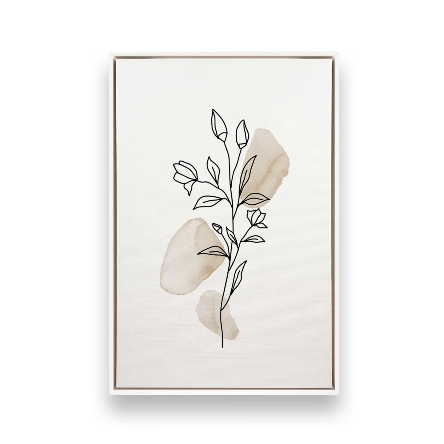Chill Flower Sketches, Set of 3 Canvas Prints