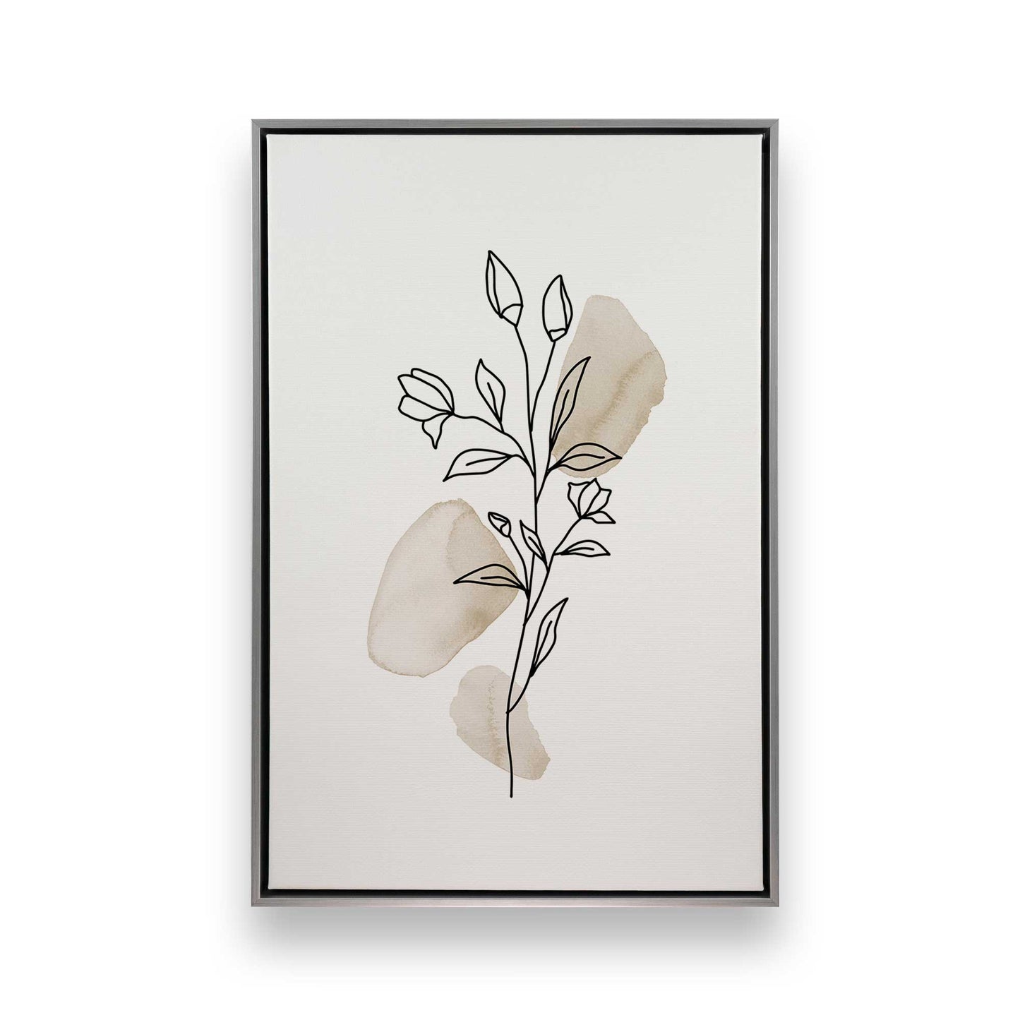 Chill Flower Sketches, Set of 3 Canvas Prints