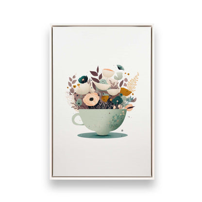 [Color:Opaque White], Picture of art in a White frame