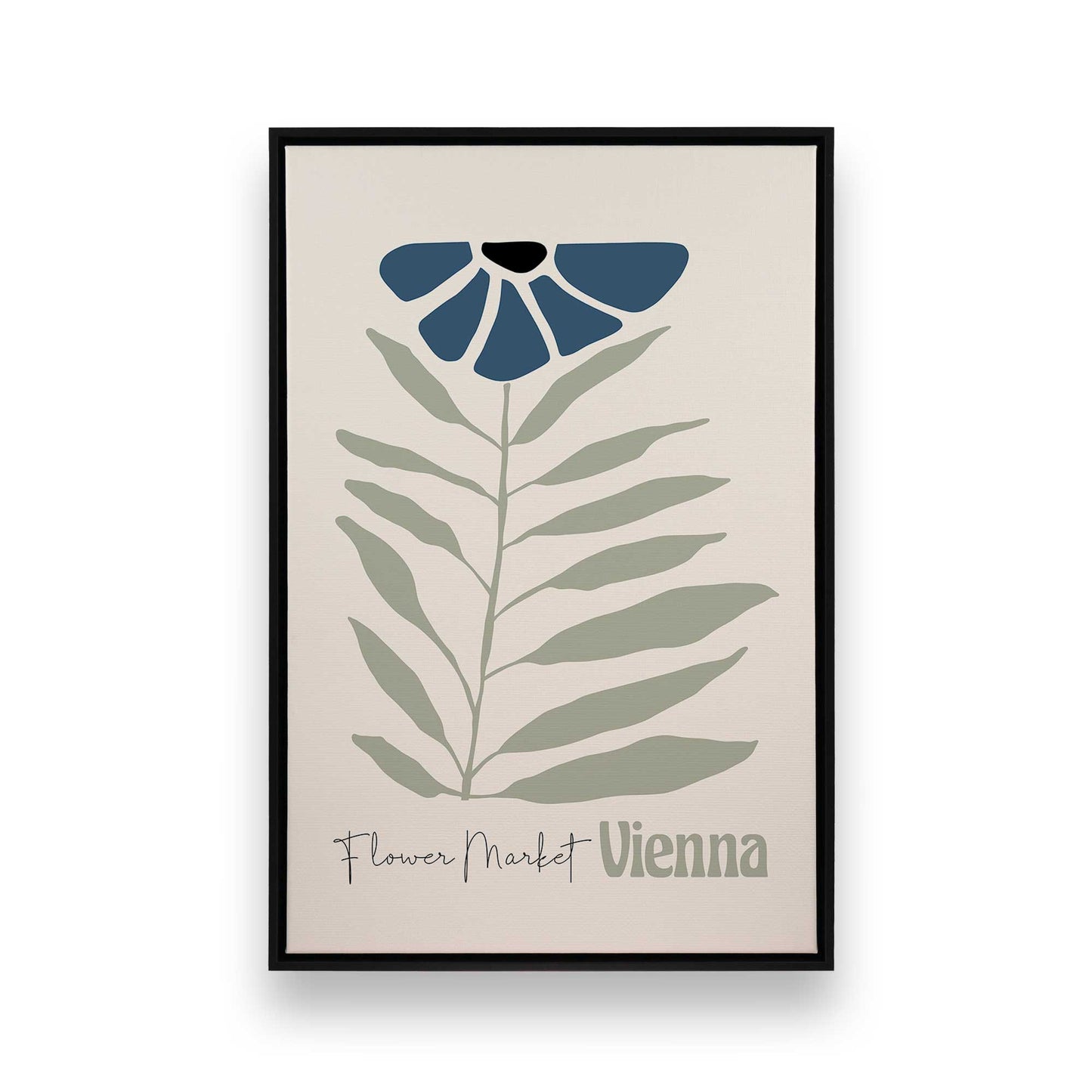 Blue Global Blooms, Set of 3 Canvas Prints