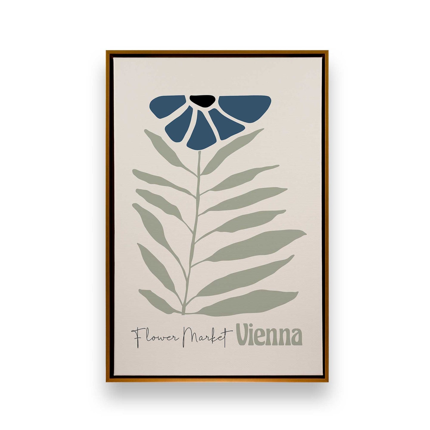 Blue Global Blooms, Set of 3 Canvas Prints