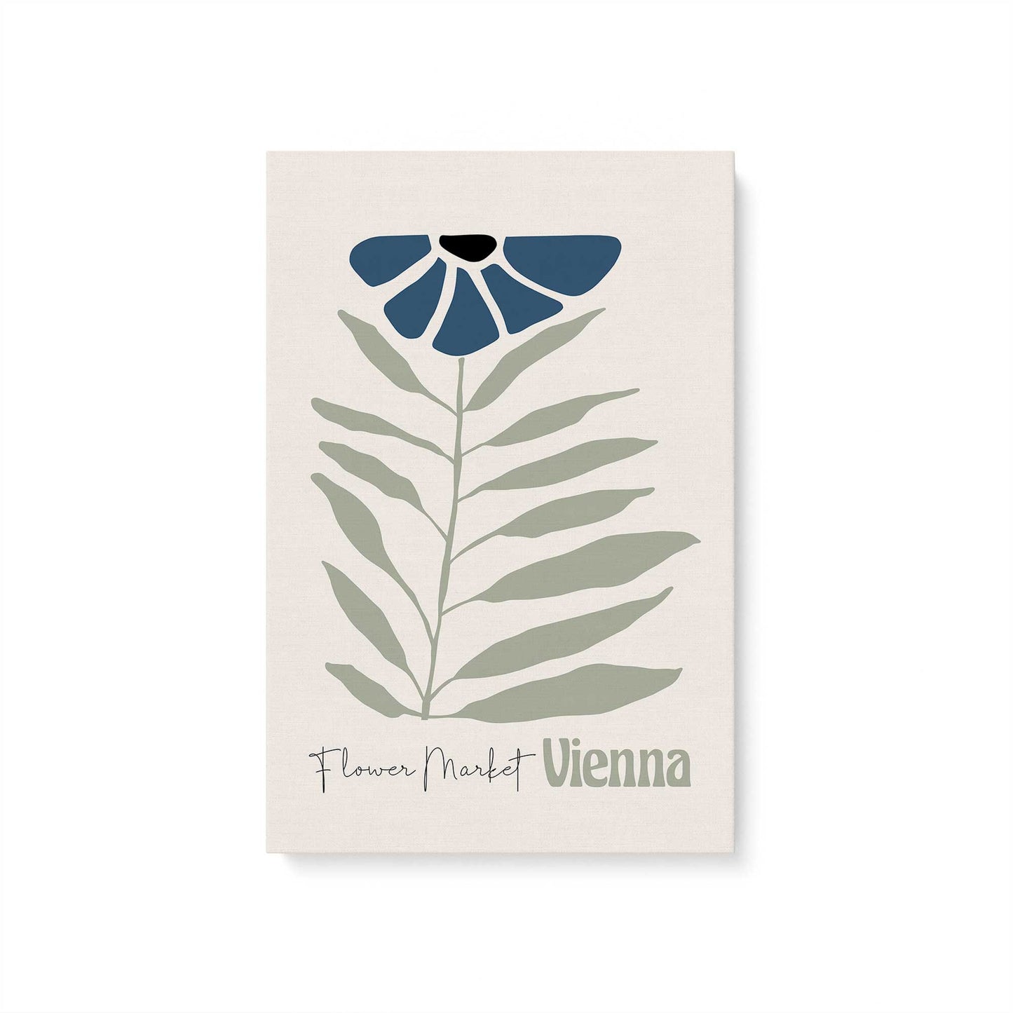 Blue Global Blooms, Set of 3 Canvas Prints