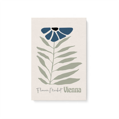 Blue Global Blooms, Set of 3 Canvas Prints