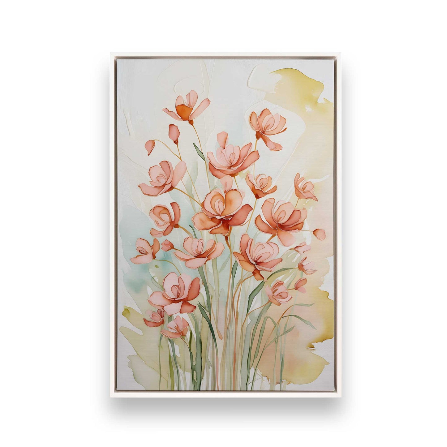 [Color:Opaque White], Picture of art in a White frame