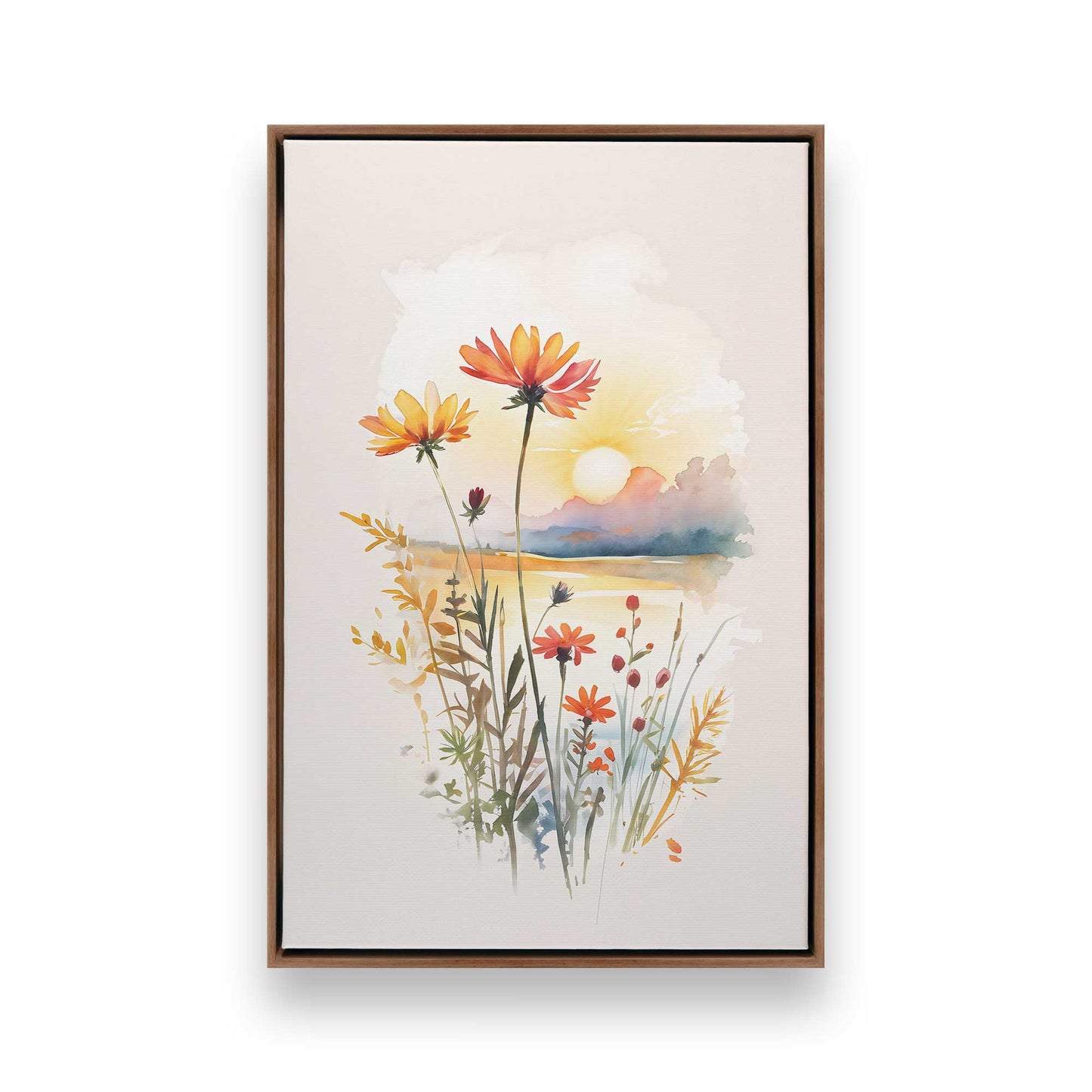 [Color:Walnut], Picture of art in a Walnut frame