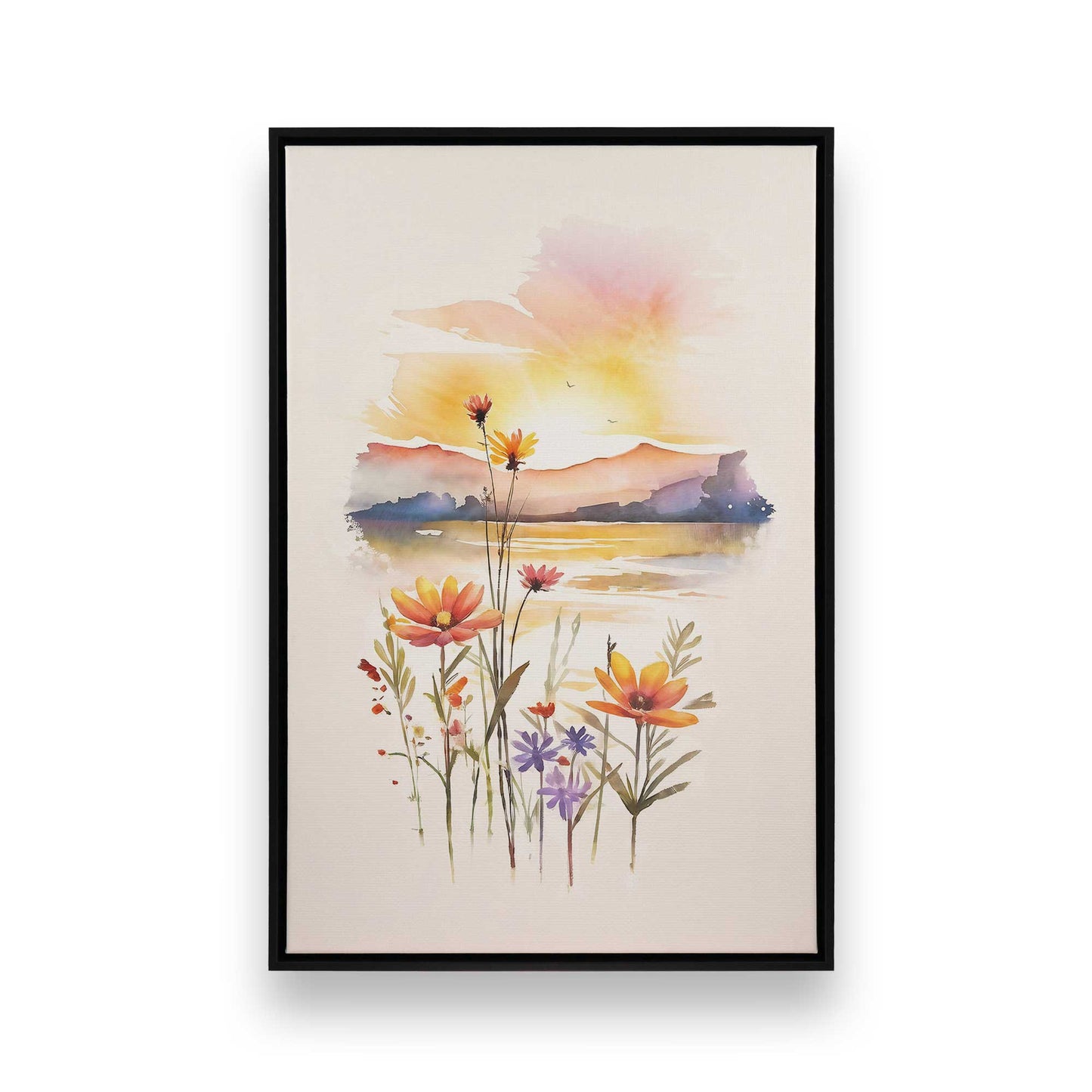 [Color:Satin Black], Picture of art in a Satin Black frame