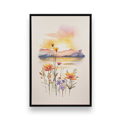 [Color:Satin Black], Picture of art in a Satin Black frame