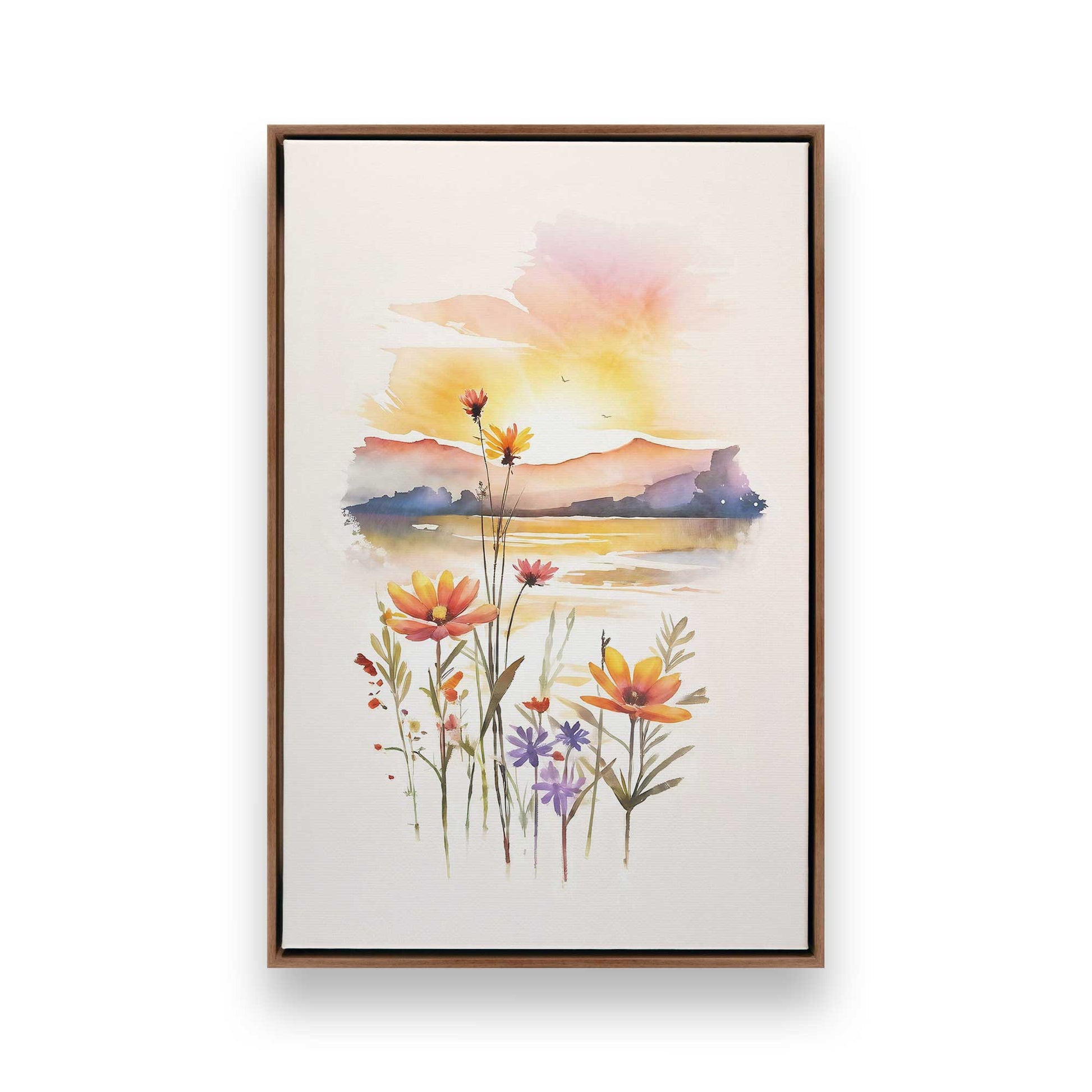 [Color:Walnut], Picture of art in a Walnut frame