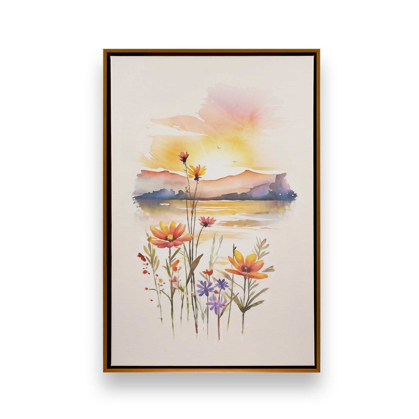 [Color:Polished Gold], Picture of art in a Polished Gold frame
