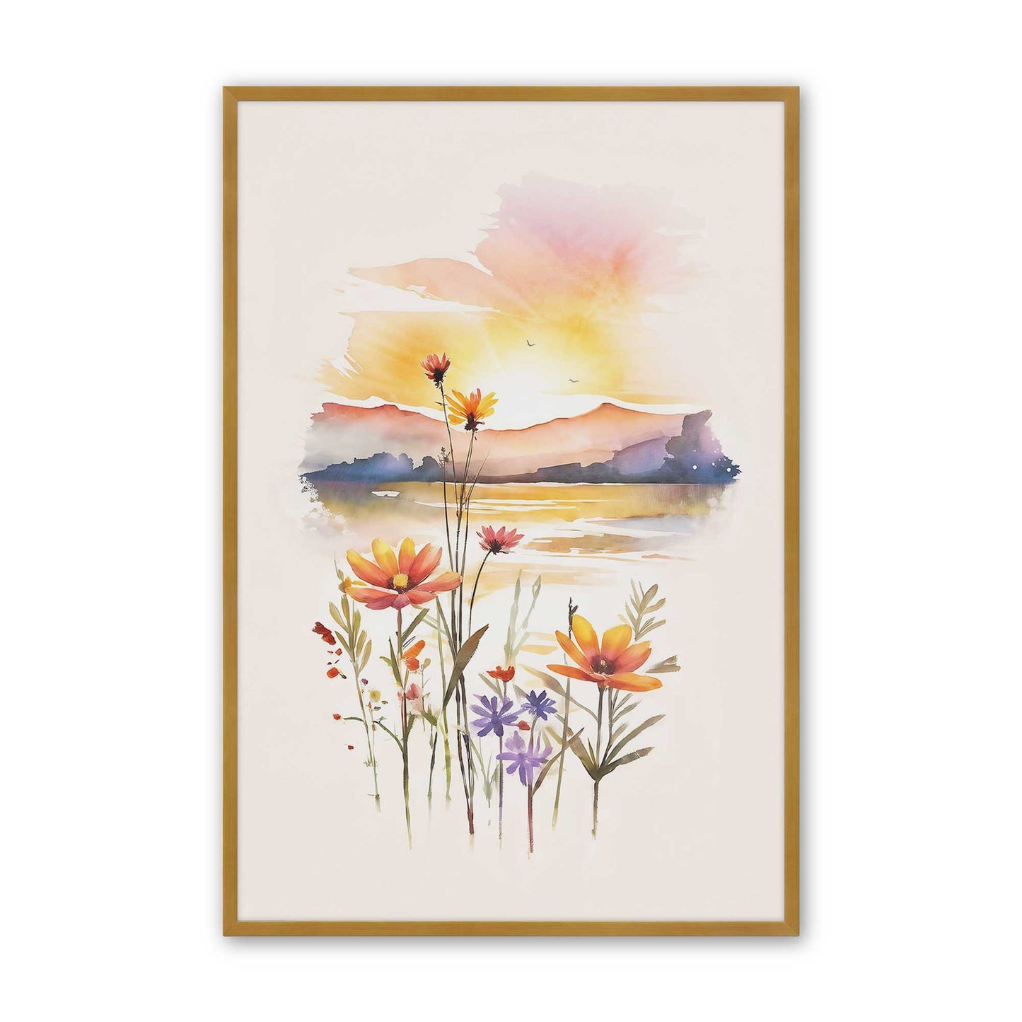[Color:Polished Gold], Picture of art in a Polished Gold frame