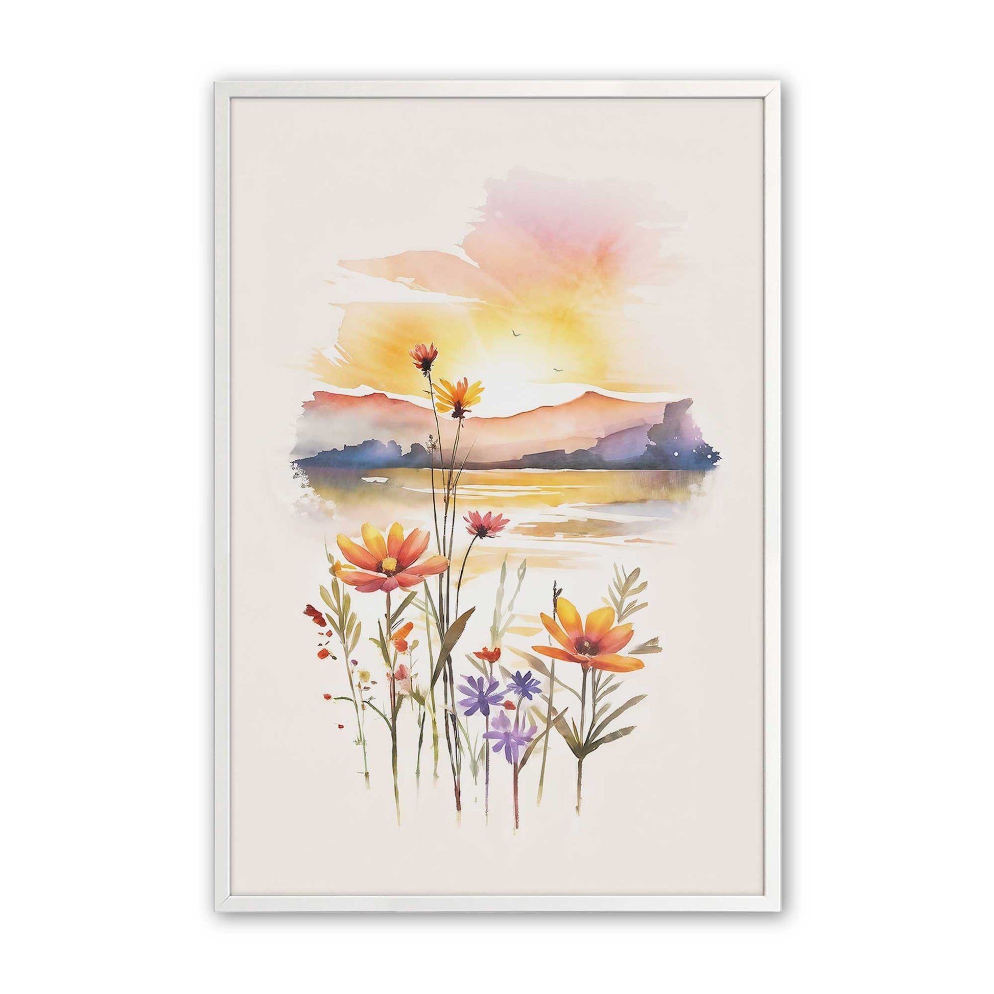 [Color:Opaque White], Picture of art in a Opaque White frame
