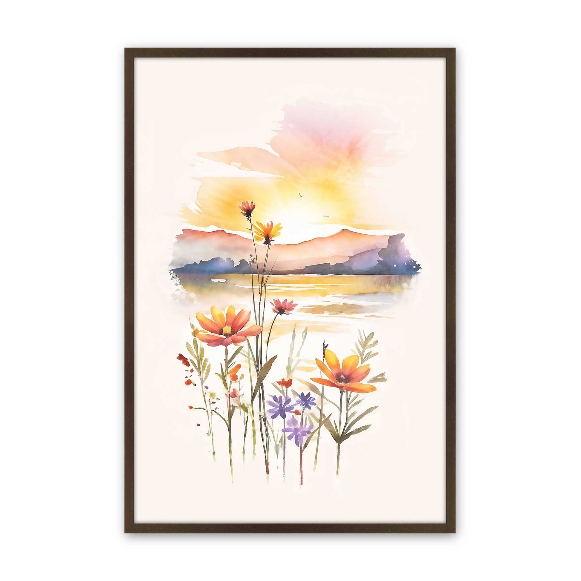 [Color:Belvinder Brown], Picture of art in a Belvinder Brown frame