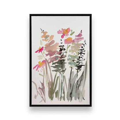 Pinky Meadow Pops, Set of 3 Canvas Prints