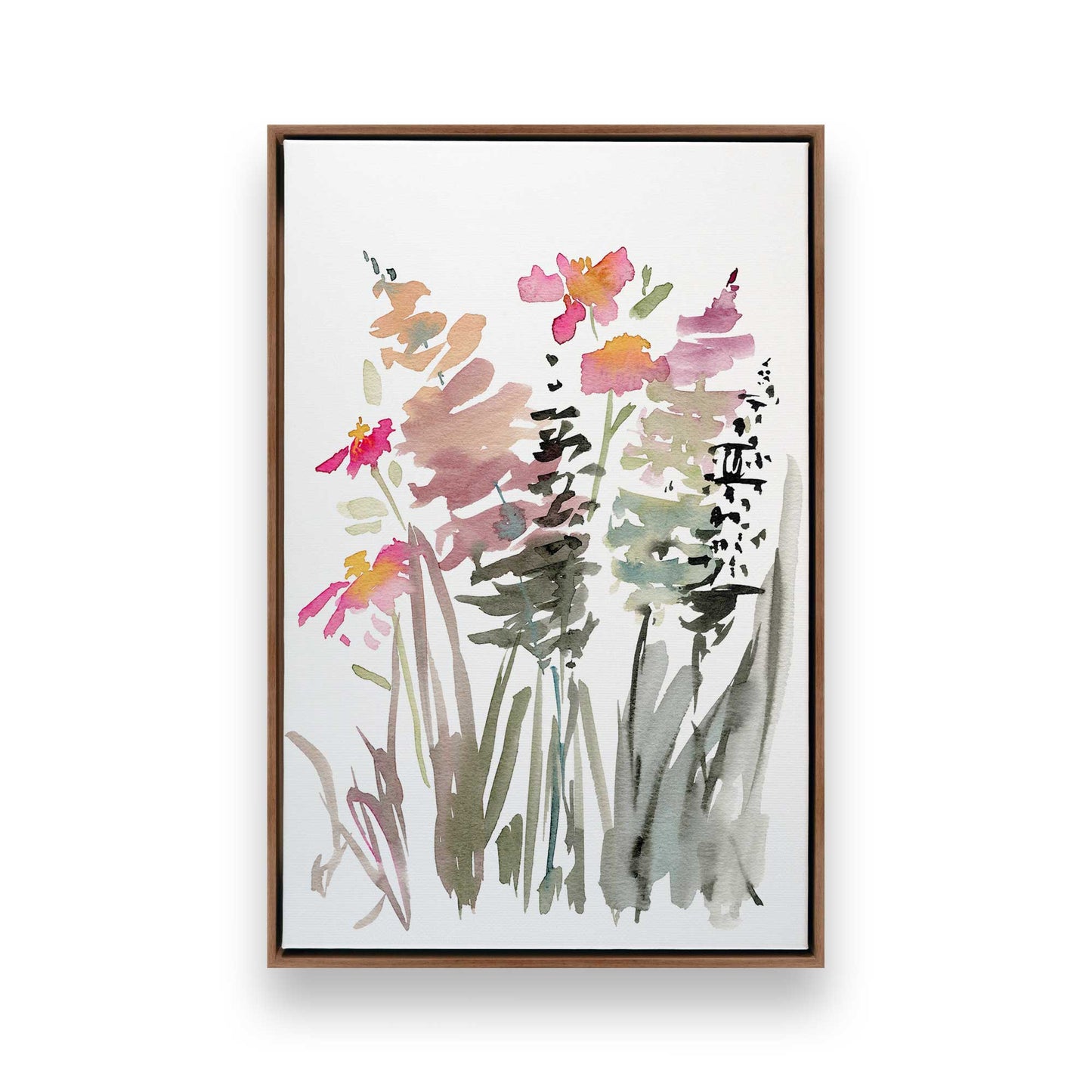 Pinky Meadow Pops, Set of 3 Canvas Prints