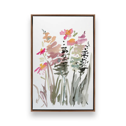 Pinky Meadow Pops, Set of 3 Canvas Prints