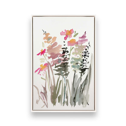 Pinky Meadow Pops, Set of 3 Canvas Prints