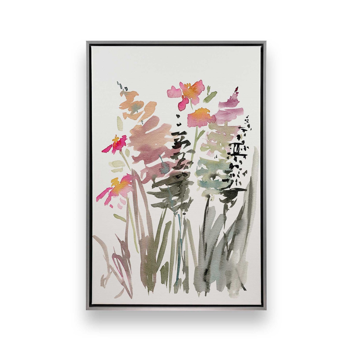 Pinky Meadow Pops, Set of 3 Canvas Prints