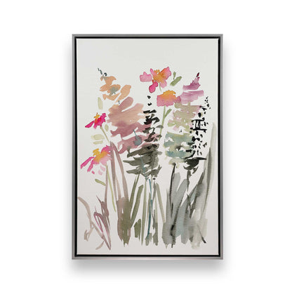 Pinky Meadow Pops, Set of 3 Canvas Prints