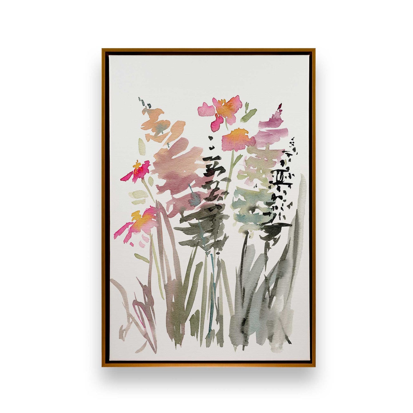 Pinky Meadow Pops, Set of 3 Canvas Prints