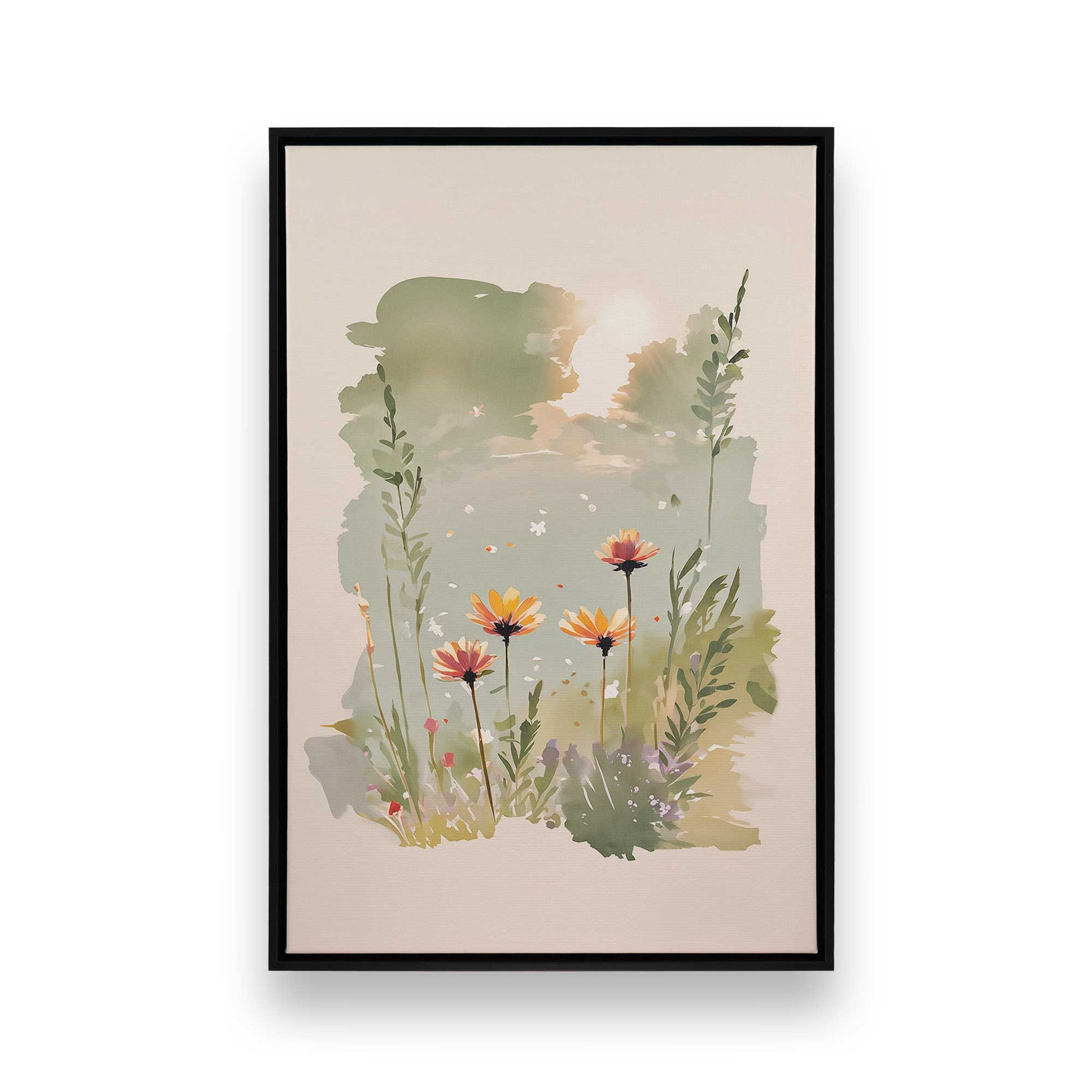 [Color:Satin Black], Picture of art in a Satin Black frame